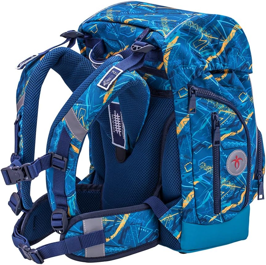 Belmil Premium Comfy Plus Schulranzen Set 5-teilig Für kleine Kinder, Erstklässler mit Patch Set 6 S