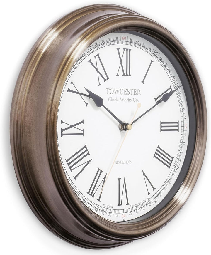 Towcester Clock Works Co. Acctim 26708 Redbourn Wanduhr, Gold