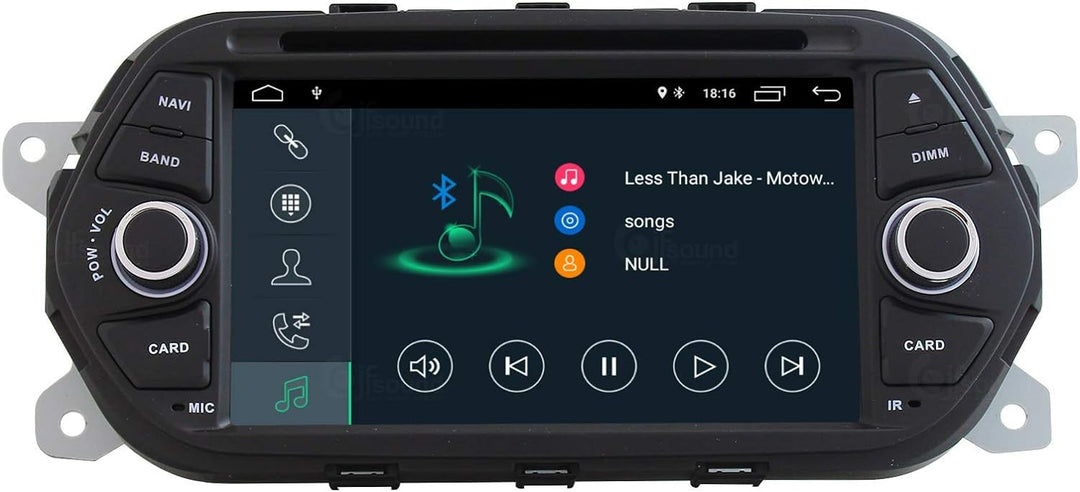 Costum fit Autoradio für FIAT Tipo Android GPS Bluetooth WiFi Dab USB Full HD Touchscreen Display 7"