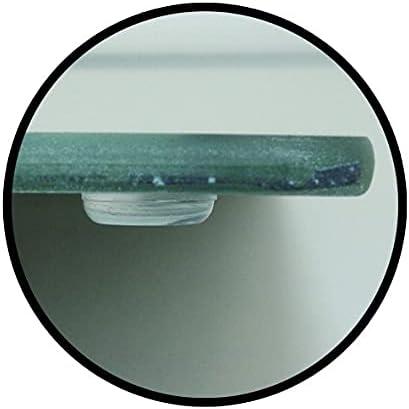 Stoneline Glas Schneidebrett, Schneidbretter Set 2-teilig, Stoneline Optik, hitzebeständig, Schneidb