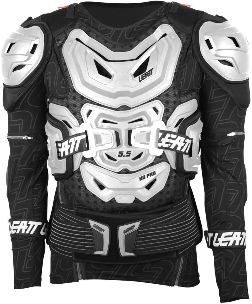 Leatt Protektorjacke Body Protector 5.5 Schwarz Weiss XXL, Weiss XXL