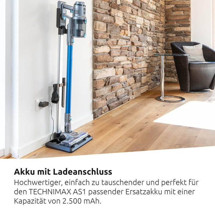 TechniSat Ersatzakku 2.500 mAh für TECHNIMAX AS1 (Lithium-Ionen Akku mit 28.8 V, für Akku-Staubsauge