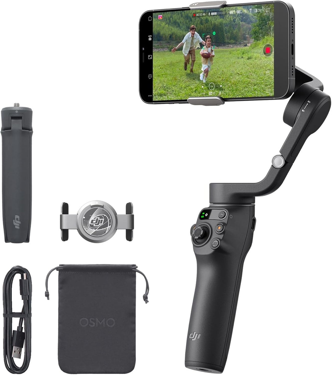 DJI Osmo Mobile 6, 3-Achsen-Handy-Gimbal, Objektverfolgung, integrierter Verlängerungsstab, tragbar