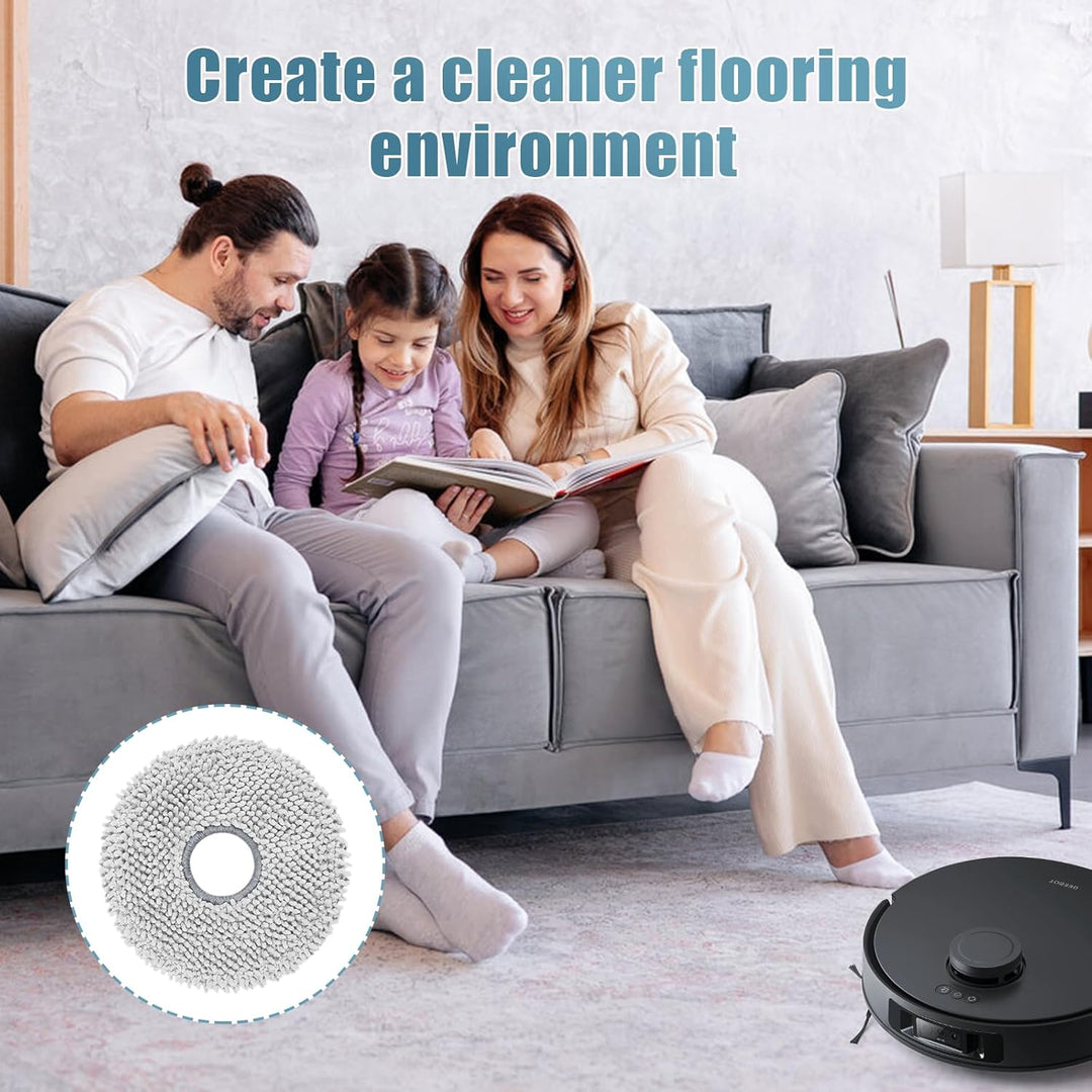 8 Stück Wischtücher Ersatzteile für ECOVACS DEEBOT T30 Pro Omni/T30 OMNI/T30S/T30 Pro/T30S Combo Com