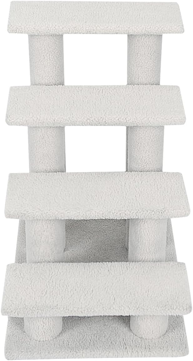 COSTWAY Tiertreppe Katzentreppe, Kletterbaum Katzenbaum, Treppe für Katze bis 25 kg, Haustiertreppe