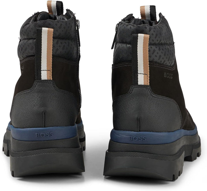 BOSS Herren Foster_halb_nuny Ankle Boot 40 EU Black1, 40 EU Black1