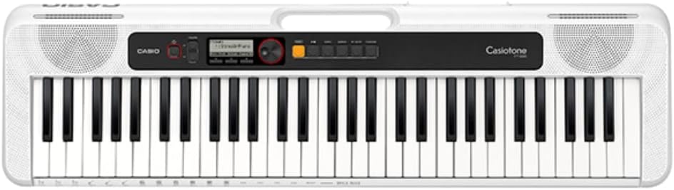 Casio CT-S200WE CASIOTONE Keyboard mit 61 Standardtasten und Begleitautomatik, weiss & FX F900520 Ke
