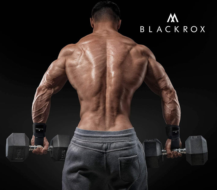 BLACKROX Zughaken Krafttraining Powerlifter V1 Vergleichssieger Zughilfen Fitness Bodybuilding 2 Stü