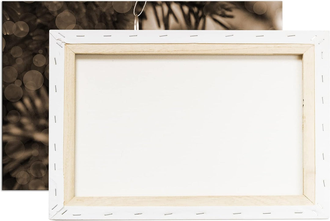 deyoli Weihnachtlicher Schmuck Effekt: Sepia Format: 80x60 als Leinwandbild, Motiv fertig gerahmt au