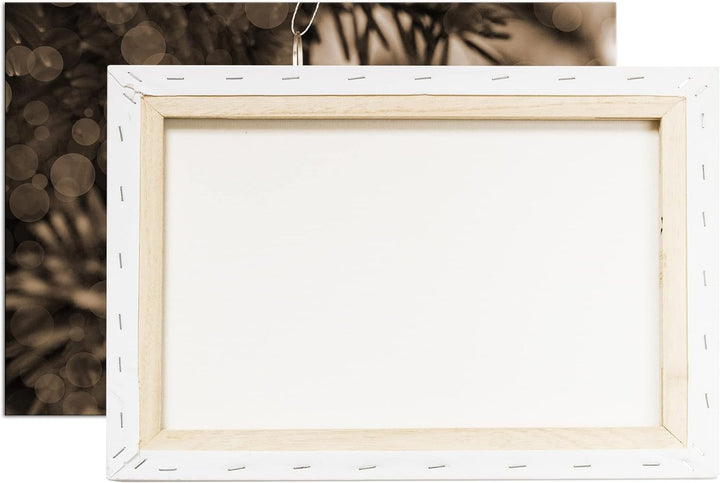 deyoli Weihnachtlicher Schmuck Effekt: Sepia Format: 80x60 als Leinwandbild, Motiv fertig gerahmt au