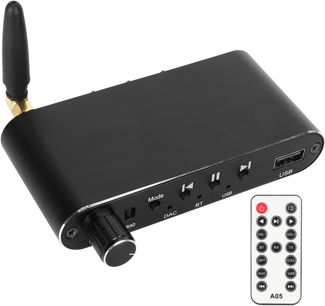 Bluetooth-Empfänger-Sender, 4-in-1 Bluetooth 5.1 Aux-Audio-Adapter, HiFi-DAC, Digital-Analog-Konvert