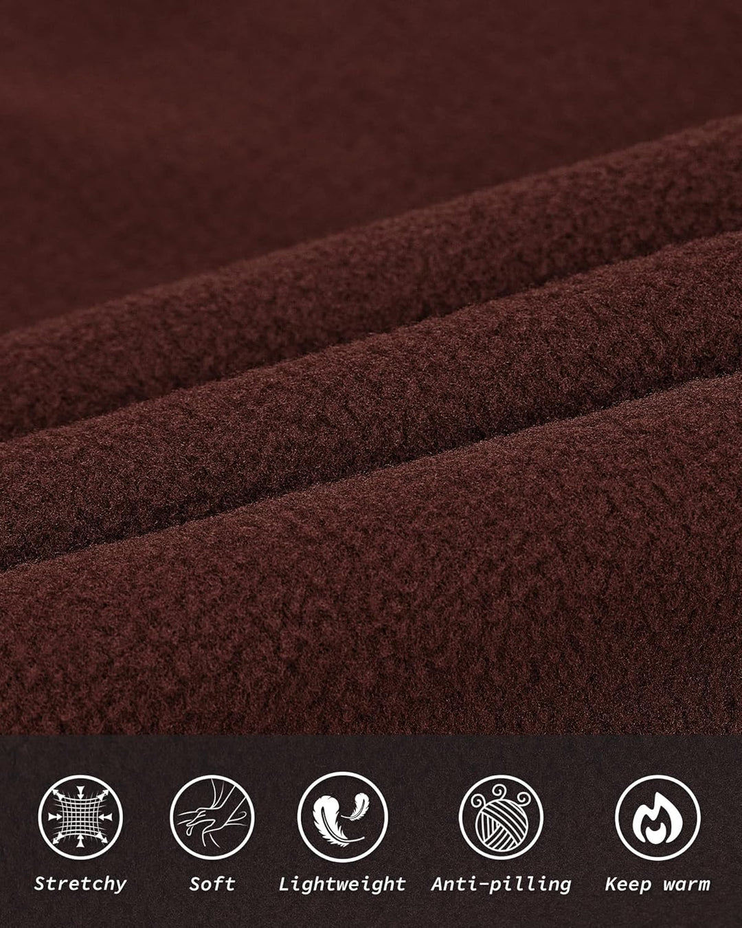 33,000ft Herren Fleece Weste Jacke Standkragen Ultraleicht Outdoor Ärmellose Fleecejacke Gilets Tops