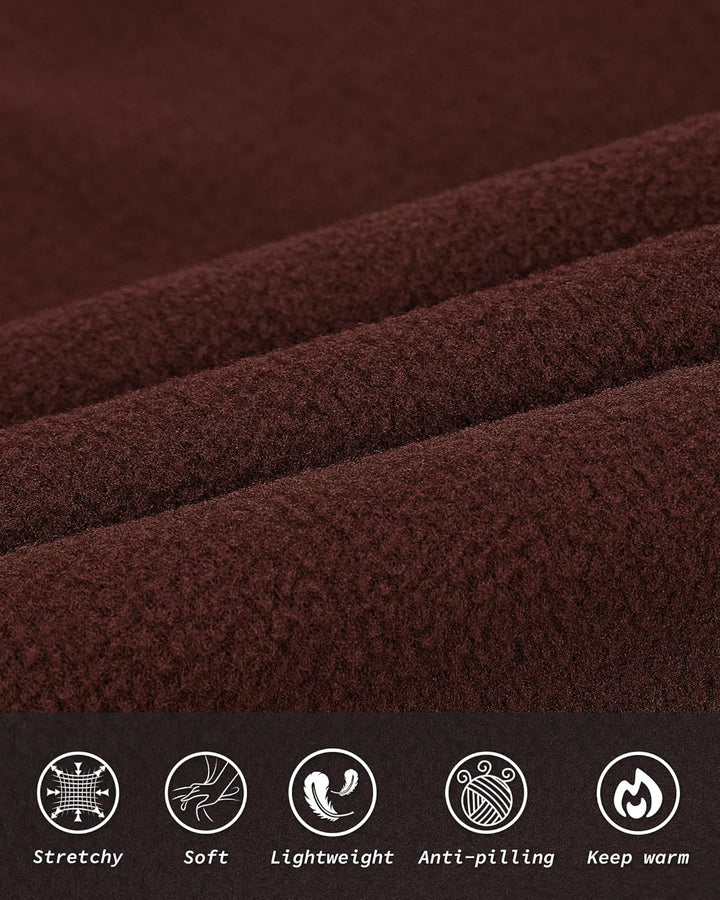 33,000ft Herren Fleece Weste Jacke Standkragen Ultraleicht Outdoor Ärmellose Fleecejacke Gilets Tops