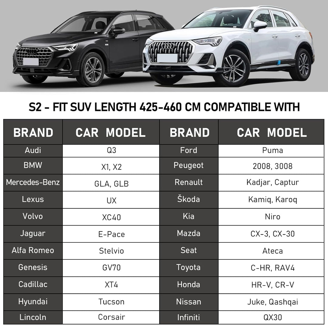 Auto Abdeckplane Vollgarage Autoabdeckung Outdoor - Wasserdicht Autohülle Autoplane Kompatibel mit T