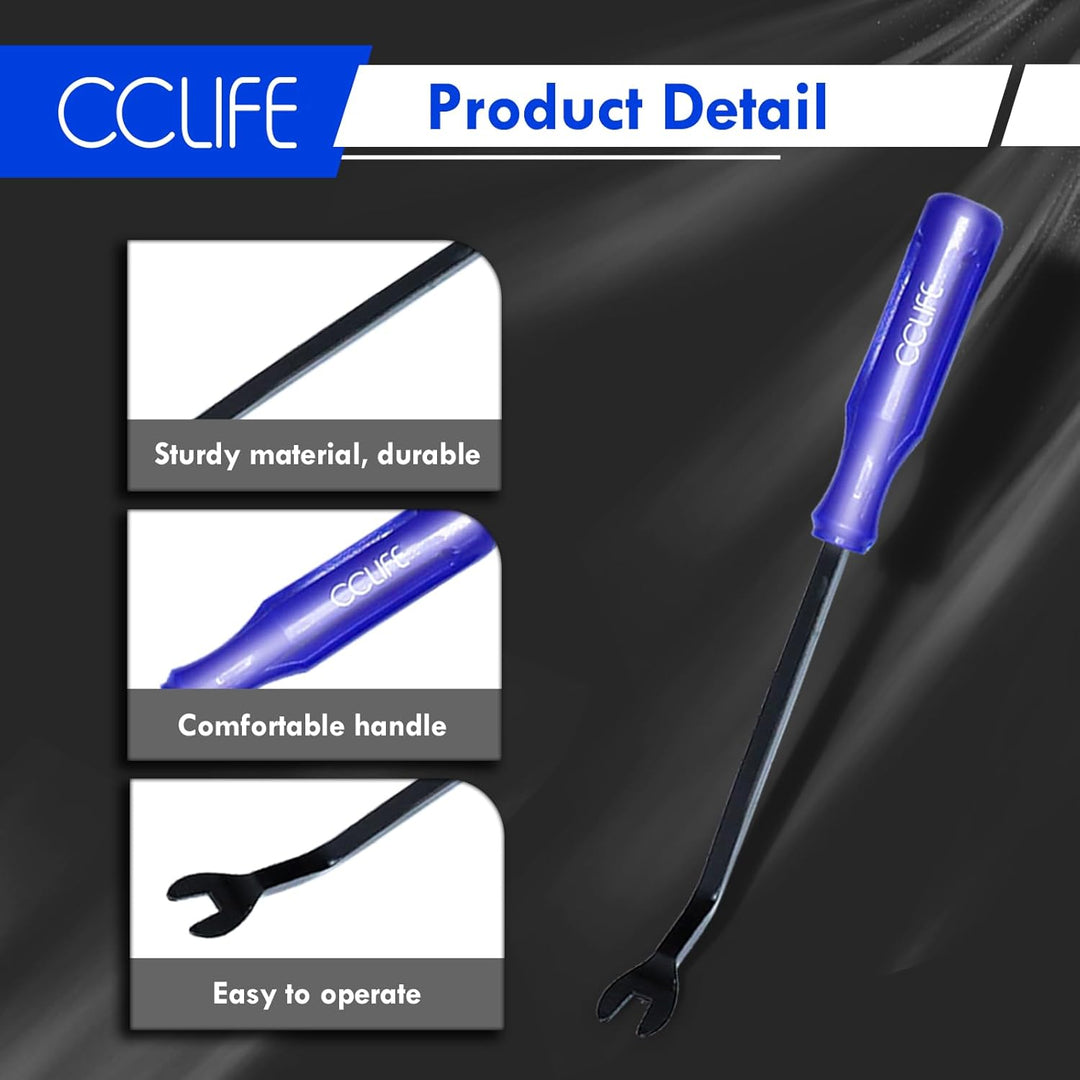 CCLIFE 12tlg Auto Demontage Werkzeug Set PP PA+ Zierleistenkeile Innenraum Verkleidung Türverkleidun