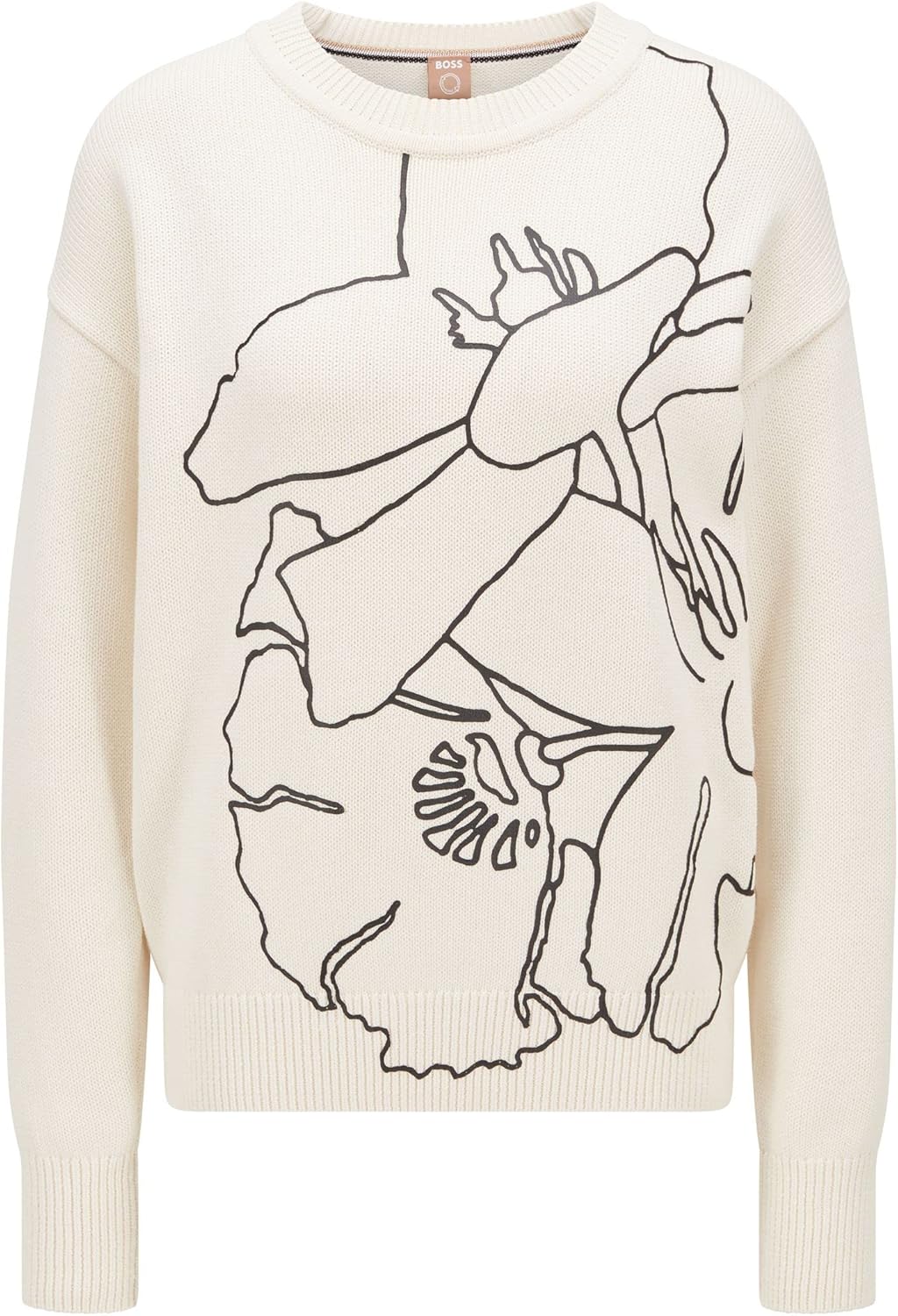 BOSS Damen Famarina Pullover Sweater L Open White, L Open White