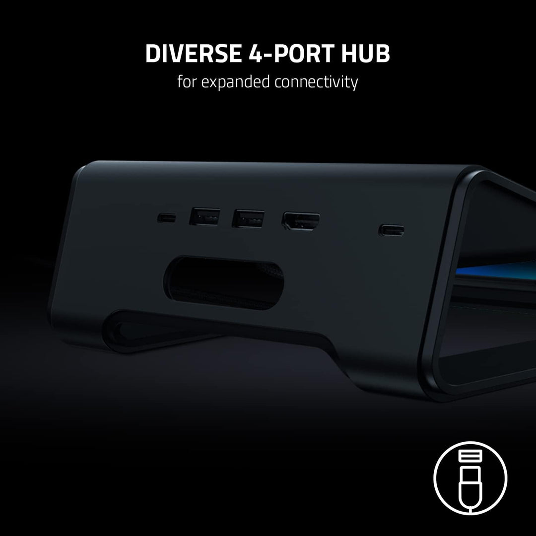 Razer Laptopständer Chroma V2: anpassbare Chroma RGB-Beleuchtung – ergonomisches Design – eloxierte