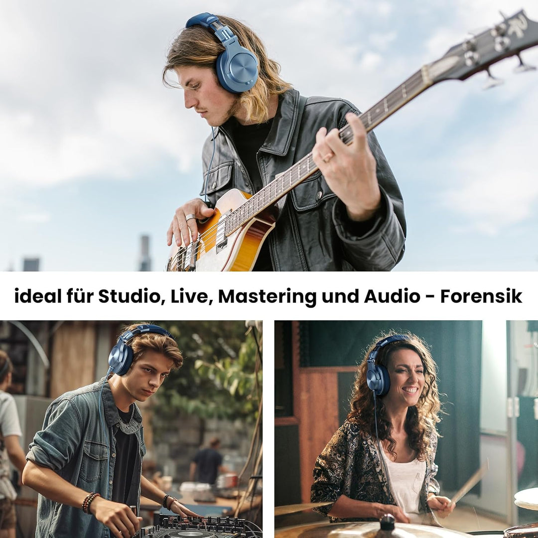OneOdio Kopfhörer Over Ear, DJ Kopfhörer mit Kabel, Professionell Geschlossener Studio HiFi Kopfhöre