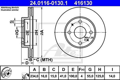 ATE 24.0116-0130.1 Bremsscheibe