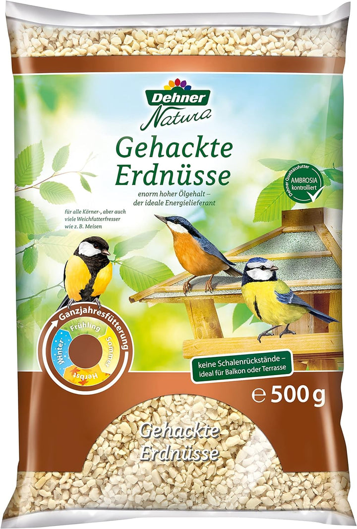 Dehner Natura Wildvogelfutter Futterbuffet Maxi, Streufutter und Snacks, 8-teilig