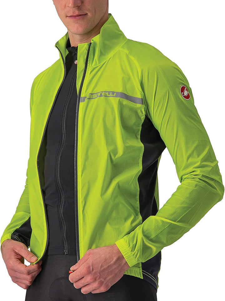 Castelli Herren Squadra Stretch Jacket Jacket S ELECTRIC LIME/DARK GRAY, S ELECTRIC LIME/DARK GRAY