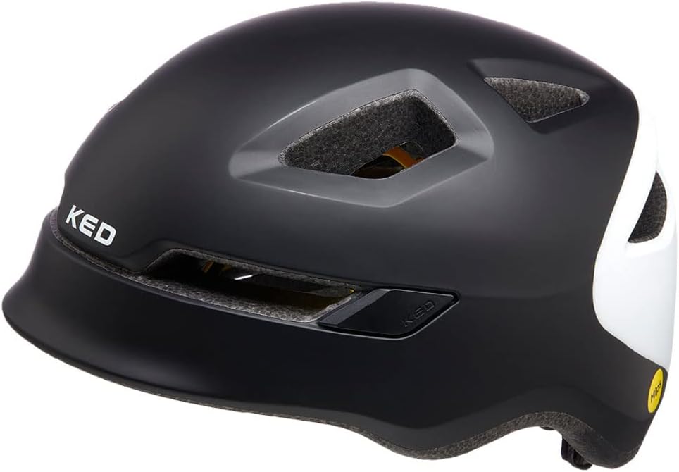 KED Pop MIPS Kinder Fahrrad Helm schwarz/weiss 2023 black white M | 52-56cm, black white M | 52-56cm