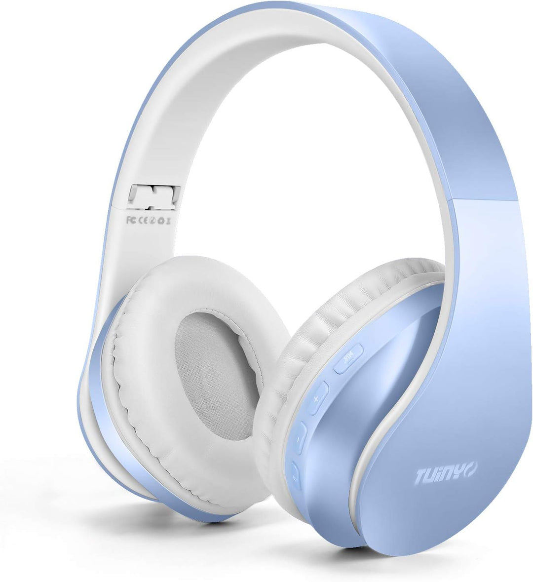TUINYO Bluetooth-Kopfhörer, Wireless-Kopfhörer über dem Ohr mit Mikrofon, faltbares und leichtes Ste