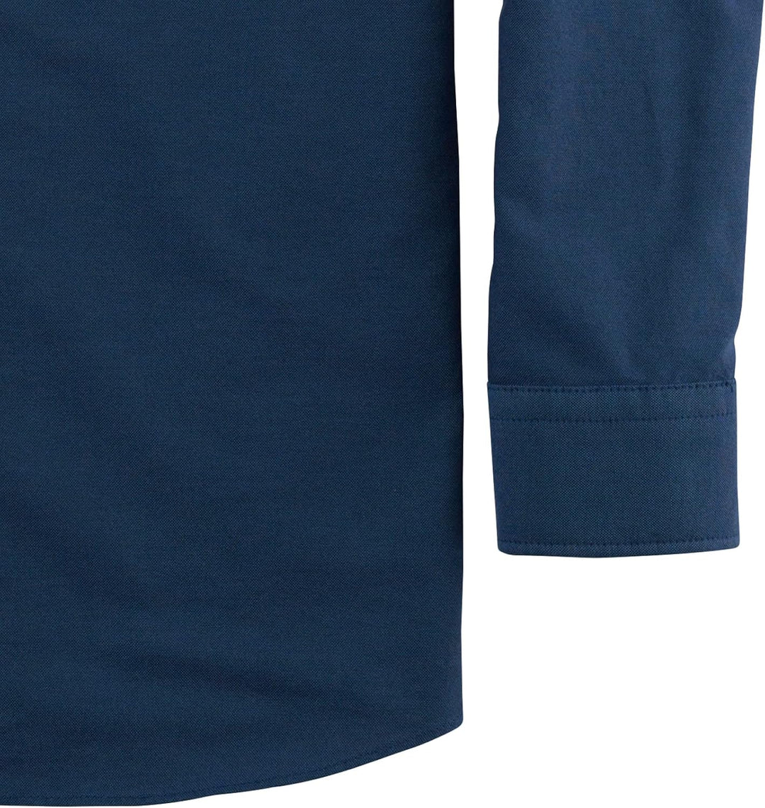 OLYMP Herren Freizeithemd Langarm Casual,Oxfort,modern fit,Button-Down-Kragen S Marine 18, S Marine