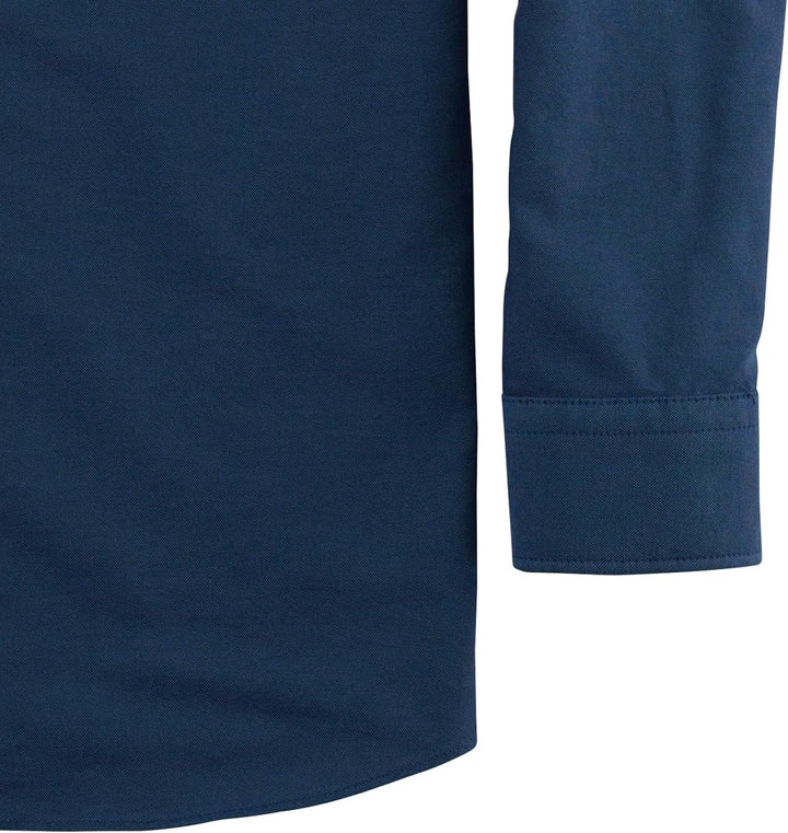 OLYMP Herren Freizeithemd Langarm Casual,Oxfort,modern fit,Button-Down-Kragen S Marine 18, S Marine