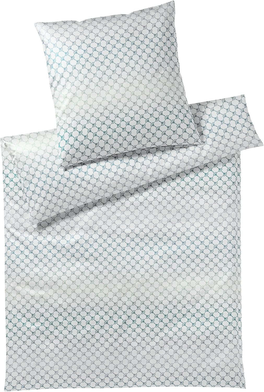 Joop! Mako-Satin-Bettwäsche-Garnitur Cornflower Gleam Farbe Aqua Grösse 135x200+40x80