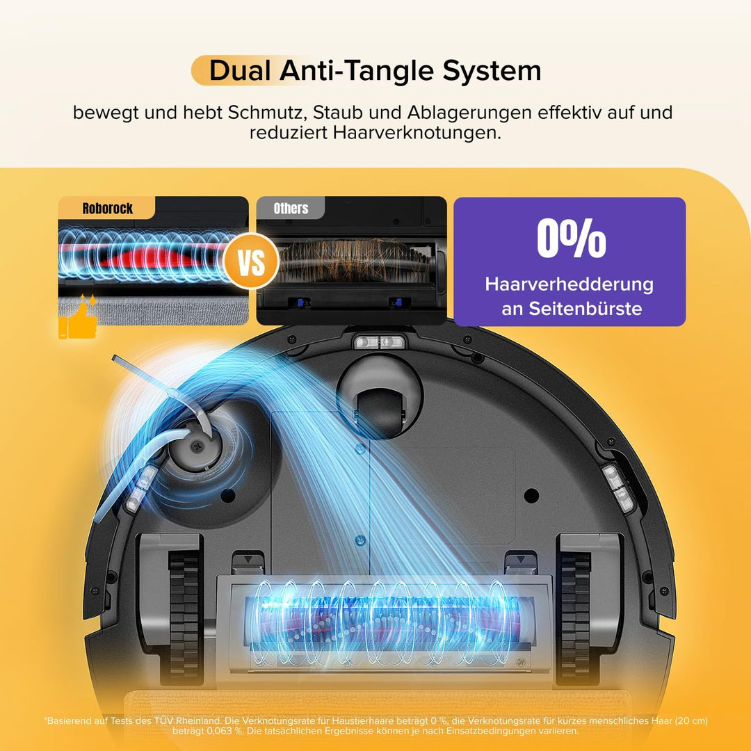roborock Q7 M5 Saugroboter mit Wischfunktion, 10.000Pa Starker Saugkraft, Dual Anti-Tangle-System, 1