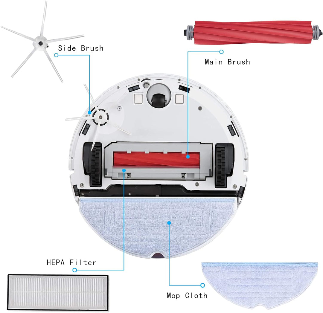 Original Roborock S7/Q7 Max/S7Max V Accessory, Removable Main Brush × 1 S7-rubber Main Brush