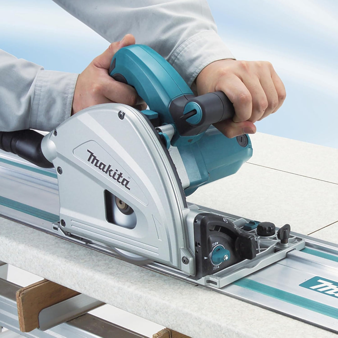 Makita Tauchsäge mit Führungsschiene und Makpac, SP6000J1 Single, Single