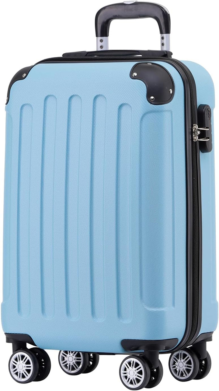 BEIBYE Zwillingsrollen Hardcase Reisekoffer Koffer Trolleys Hartschale in XL-L-M in 14 Farben (Hilmm