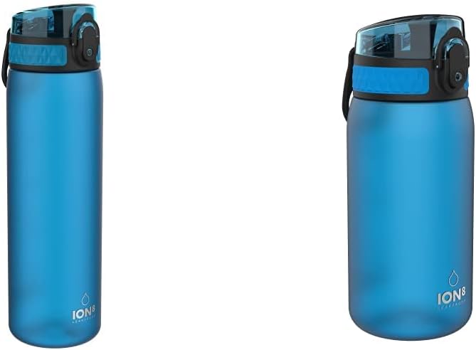 ion8 Trinkflasche, 500 ml, Auslaufsicher, Einhandöffnung, Sichere Verriegelung, Spülmaschinenfest, B