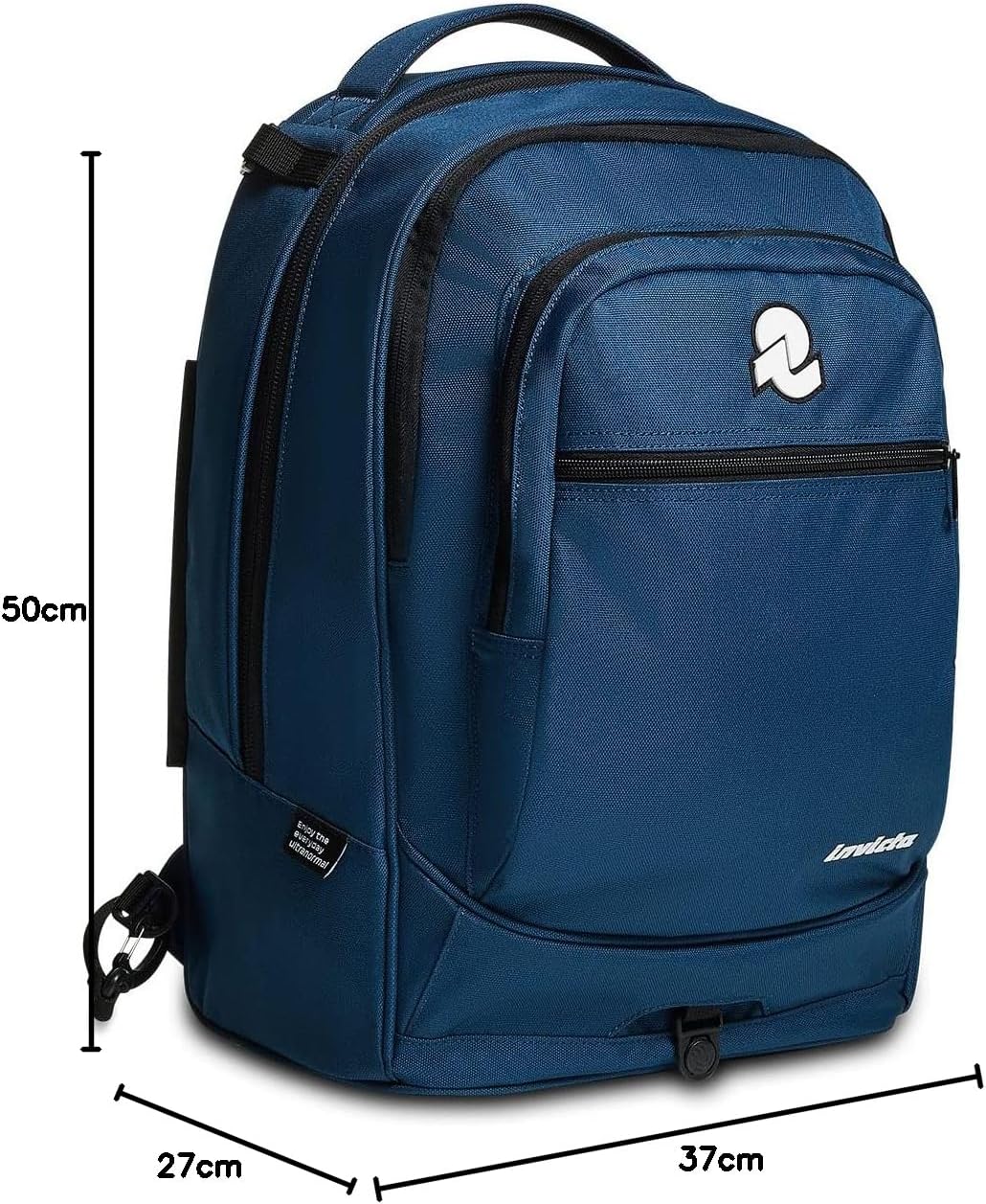 Invicta TROLLEY NEW PLUG PLAIN, Rucksack mit Trolleyfunktion, ab 1. Klasse, 3 in 1, Abnehmbarer Ruck