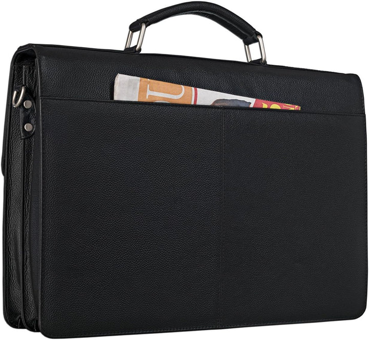 STILORD 'Robert' Aktentasche Businesstasche 15,6 Zoll Laptopfach passend für grosse DIN A4 Ordner mi