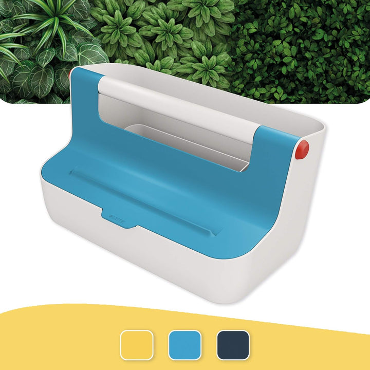 Leitz Mobile Aufbewahrungsbox, Sanftes Blau, Cosy Sortiment, 61250061 mobile Box Aufbewahrung bis A4