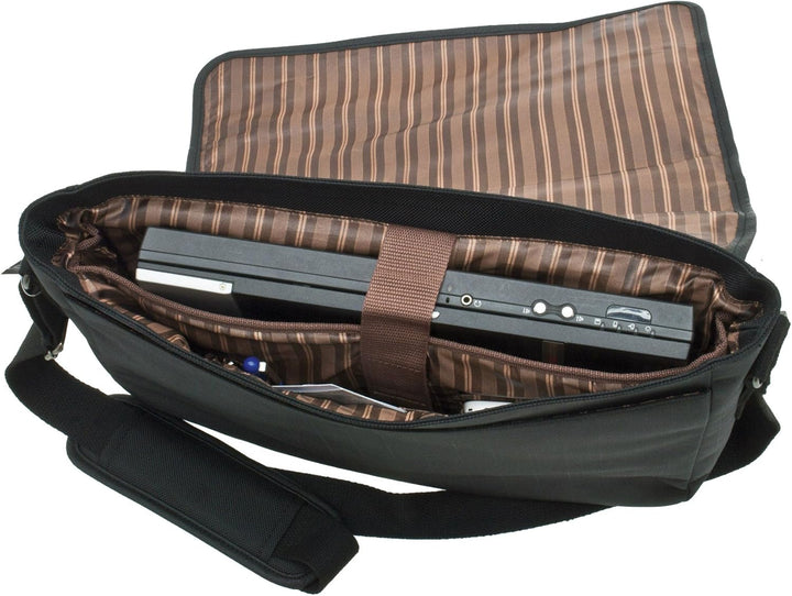 Akten Arbeits Umhänge Messenger Tasche 38 x29x10cm Gross Schwarz Davidts Bowatex