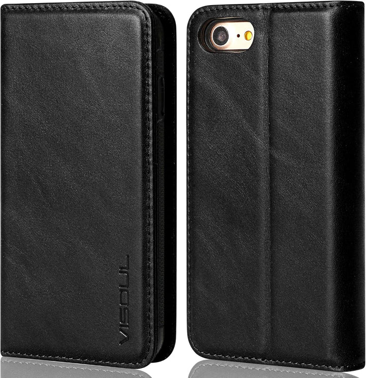 VISOUL iPhone SE 2022/2020 Hülle, iPhone 8/7 Handyhülle,Stossfeste Schutzhülle [Erstklassiges Rindsl