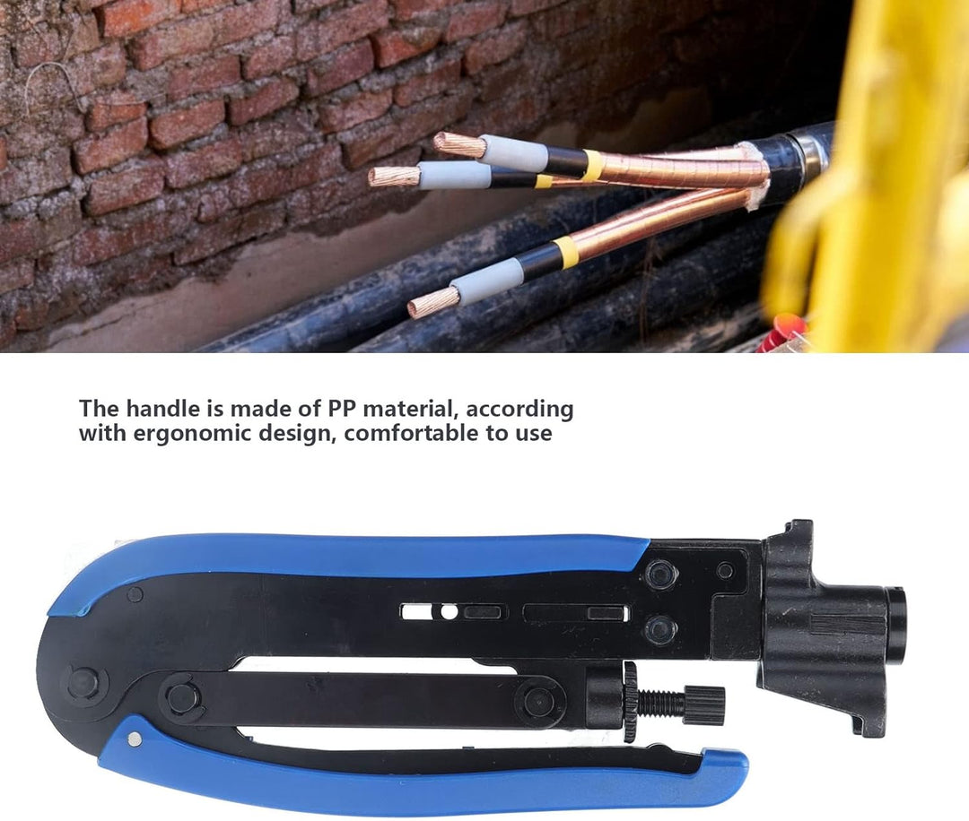 Estink F-Kompressionszange, Kabel Stecker Presse, Kompressionszange Set für RG59, RG6, RG11, 75-5, 7
