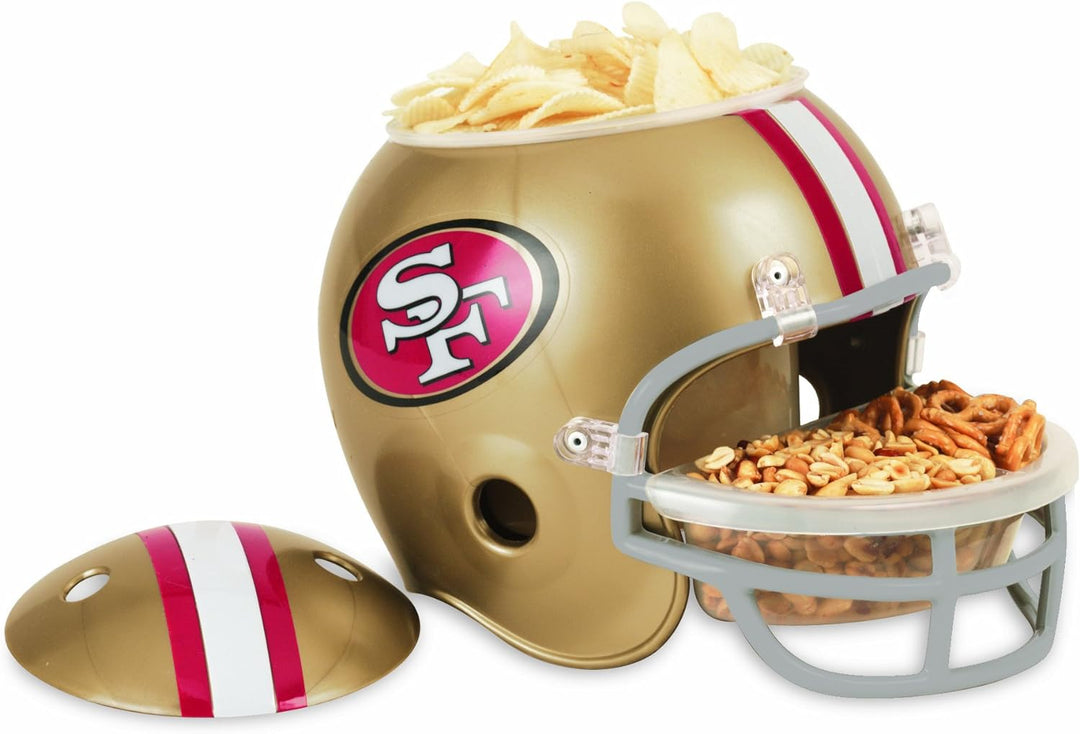 Wincraft NFL Helm mit Schalen für Knabbereien und Snacks Gold,Grau, Gold,Grau