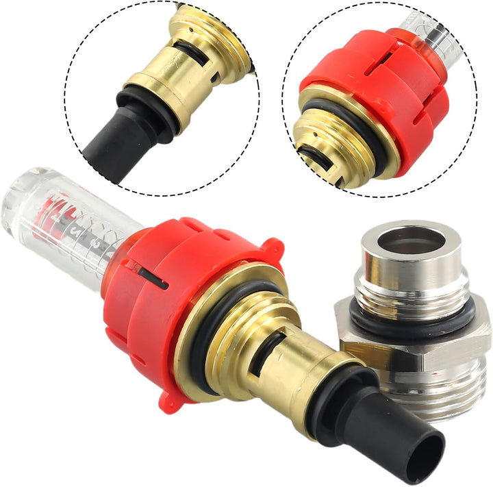 10 Stk Verteiler Durchflussmesser, Durchflussmesser für Wasser Fussbodenheizung, Verteiler Durchflus
