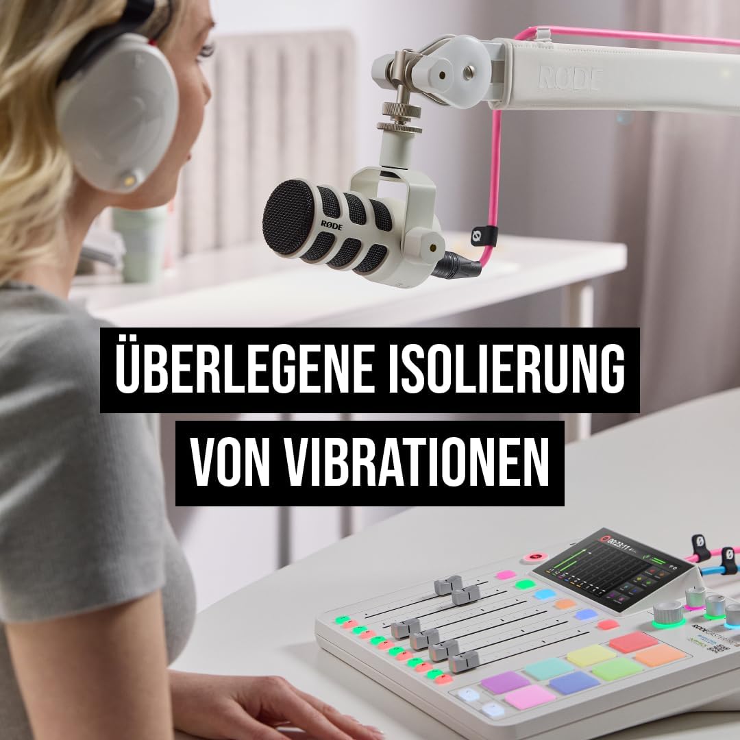 RØDE PSA1+ Professioneller Studioarm mit Federdämpfung und Kabelmanagement (Weiss), White