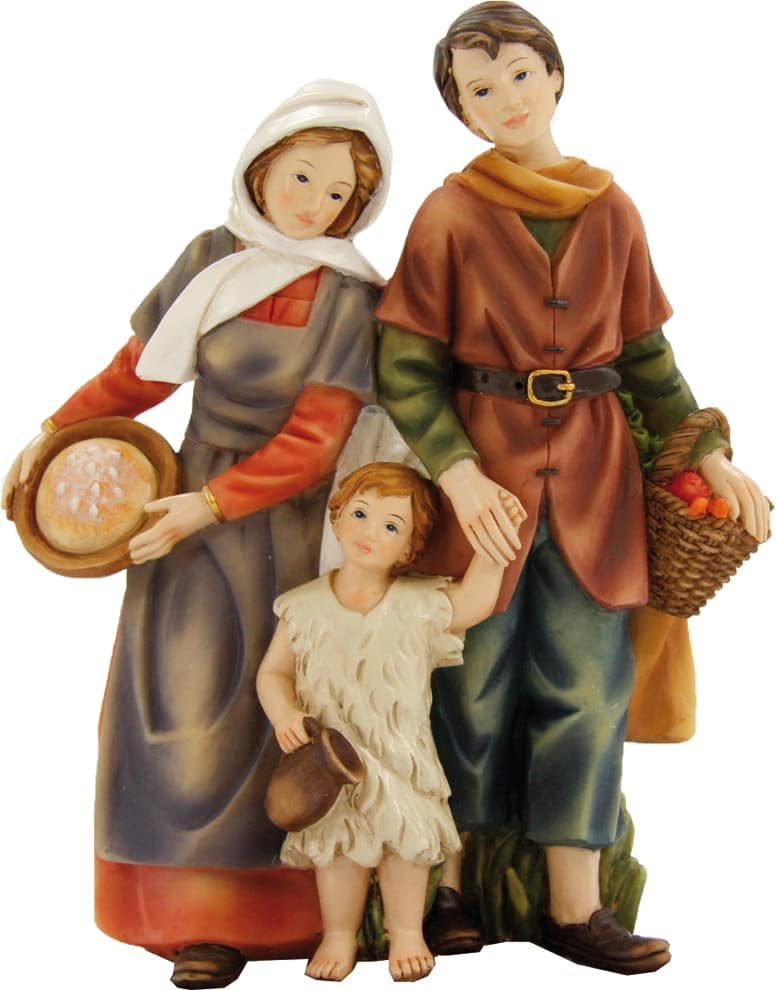 Dekoprojekt Krippenfigur Familie mit Kind