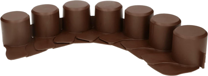 KOTARBAU® Garten-Palisade 60mm x 4,05m Braun zum Abgrenzen von Rasen und Gehwegen, Braun