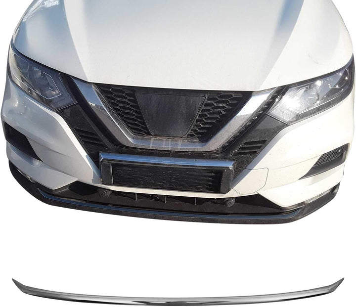 OMAC Chrom Edelstahl Kühlergrill Kompatibel mit Nissan Qashqai J11 FL 2017-2021 - 1 TLG Frontgrill S