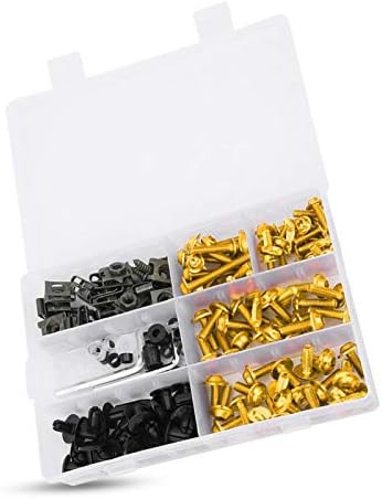 Verkleidungsschraubensatz, 198 Stück/Set Verkleidungsschrauben der Windschutzscheibe M5 M6 Schrauben