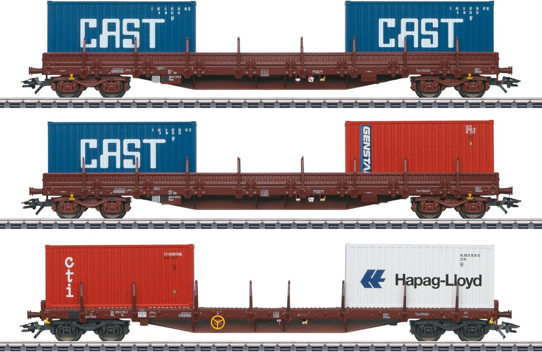 Märklin 47119 H0 3er-Set Containerwagen der SNCB
