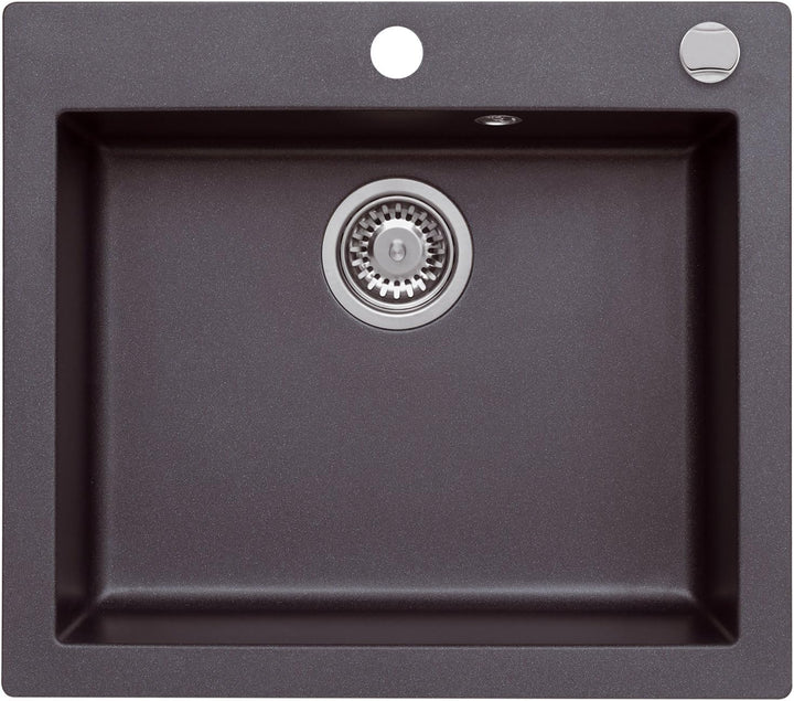 AXIS KITCHEN Mojito 60 Küchenspüle Farbe Axis Night Glow Schwarz Metallic Material Axigranit 60er Un